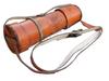 Antique BRASS KELVIN & HUGHES SPYGLASS TELESCOPE WITH LEATHER CARRY CASE