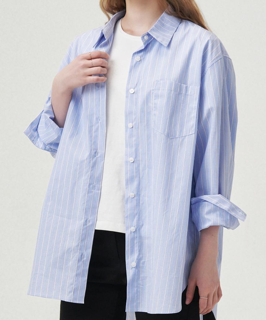LOVLOV Over Fit Stripe Shirt