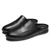 Fashion 2024 Men Leather Shoes Lightweight Man Mules Casual Shoes Male Fashion Loafers Half Slipper Masculino Mocassin Vintage Men Shoes