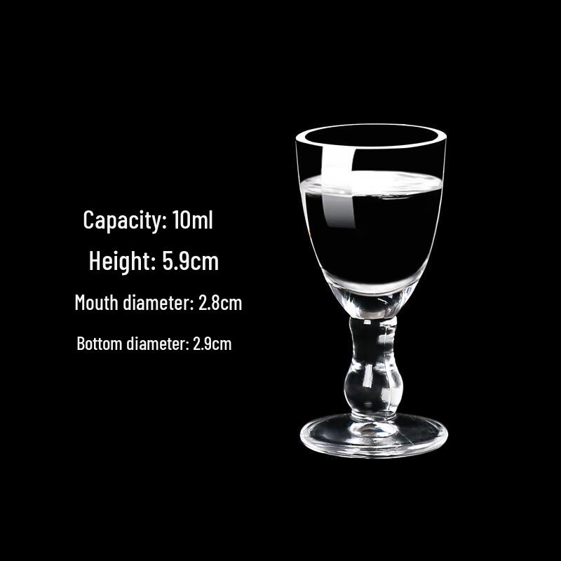 Qianxing Transparent Bamboo Joint Liquor Glass