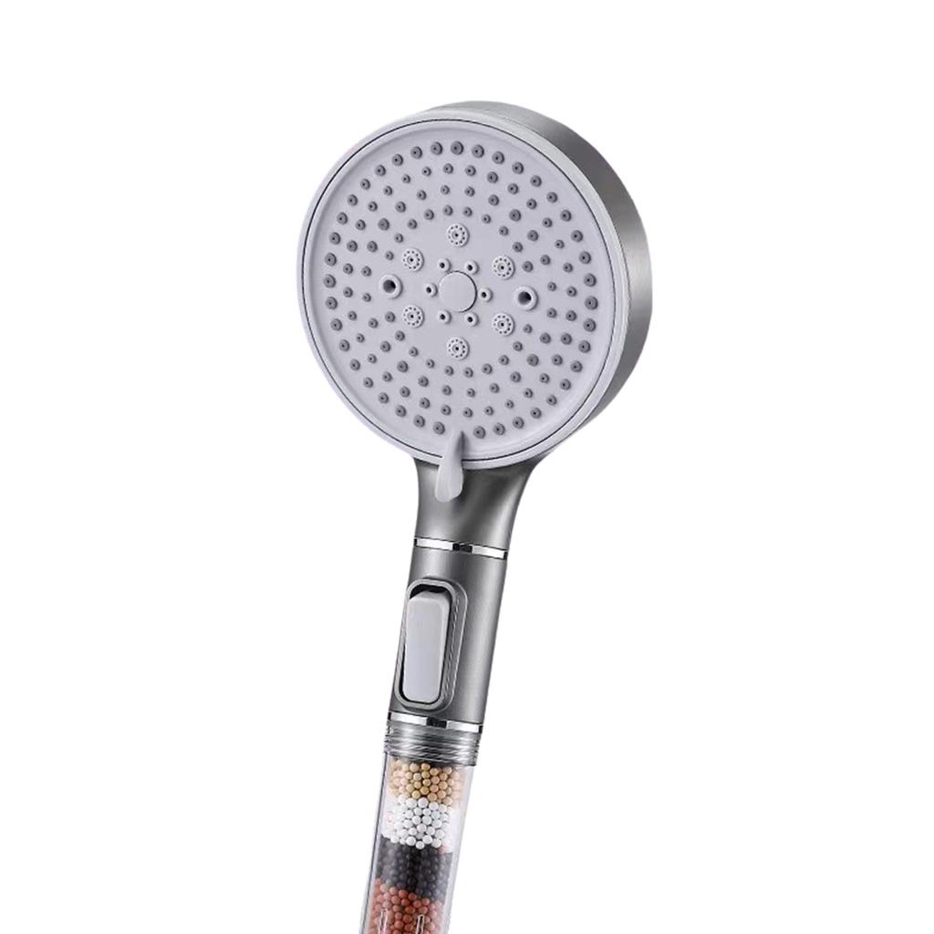 Filtered Shower Head With Handheld, High Pressure Spray Mode Showerhead With Filter,  Stages Water Softener Filters Beads For Hard Water-Remove