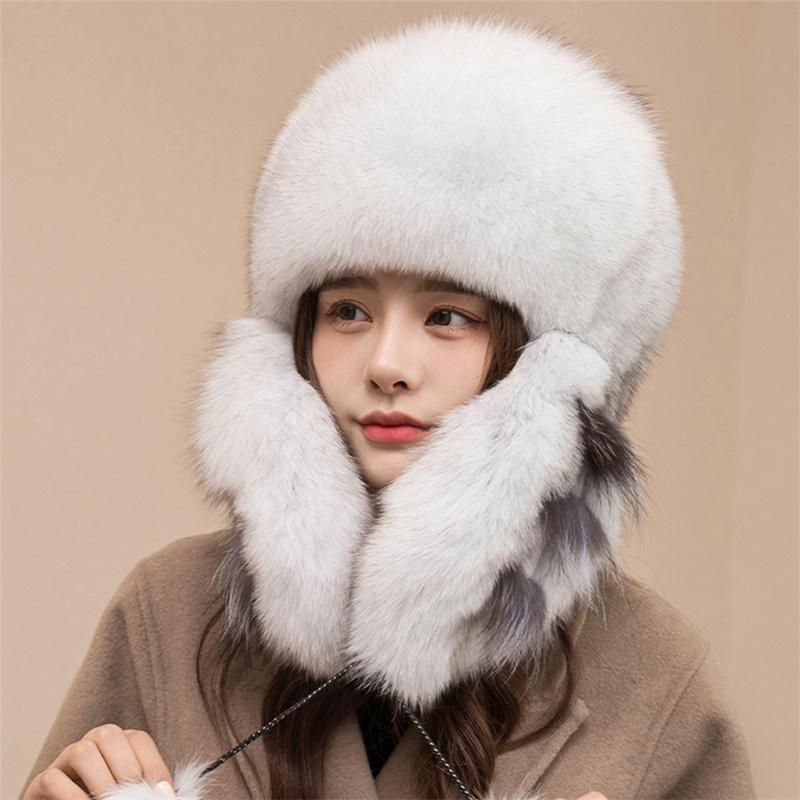 Шапки из 100% натурального лисьего меха — фото 4