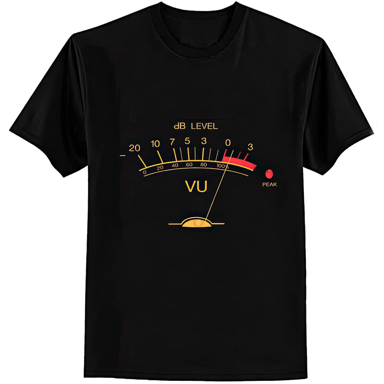 VU Volume Meter Audio Engineer Music Studio T shirt S