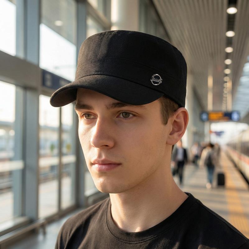 Spring Autumn Men's Retro Flat Cap Middle-Aged and Old People's Cap Outdoor Sun Hat
