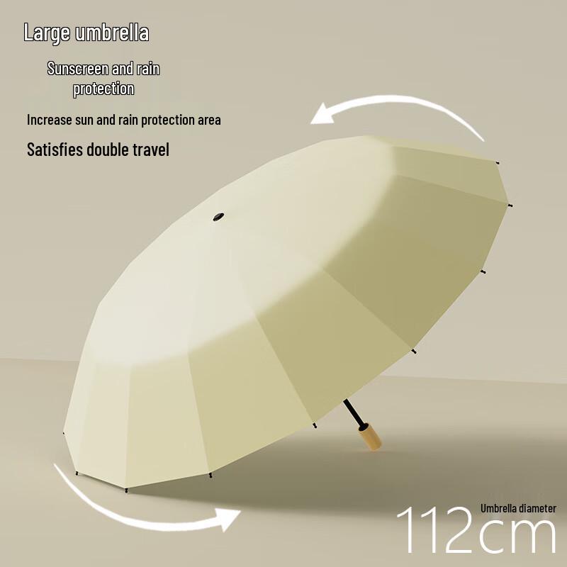 Guanzhuojia 16-Rib Folding Dual-Use Umbrella