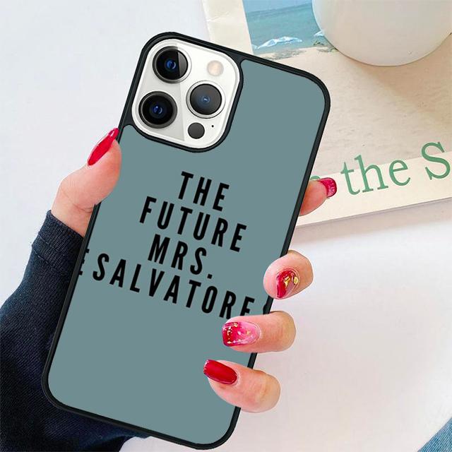Vampire Diaries Mrs Salvatore Phone Case Cover For iPhone 17 Air 15 16 14 13 12 Pro Max 11 Pro Max Plus Coque