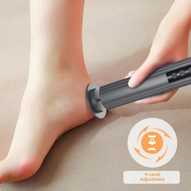 Rechargeable Wireless Foot Grinder With Metal Construction And Ergonomic Handle For Home Pedicure