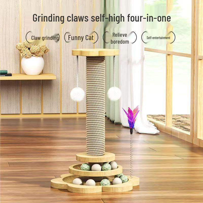 Cat Tree & Bed with Scratching Post and Sisal