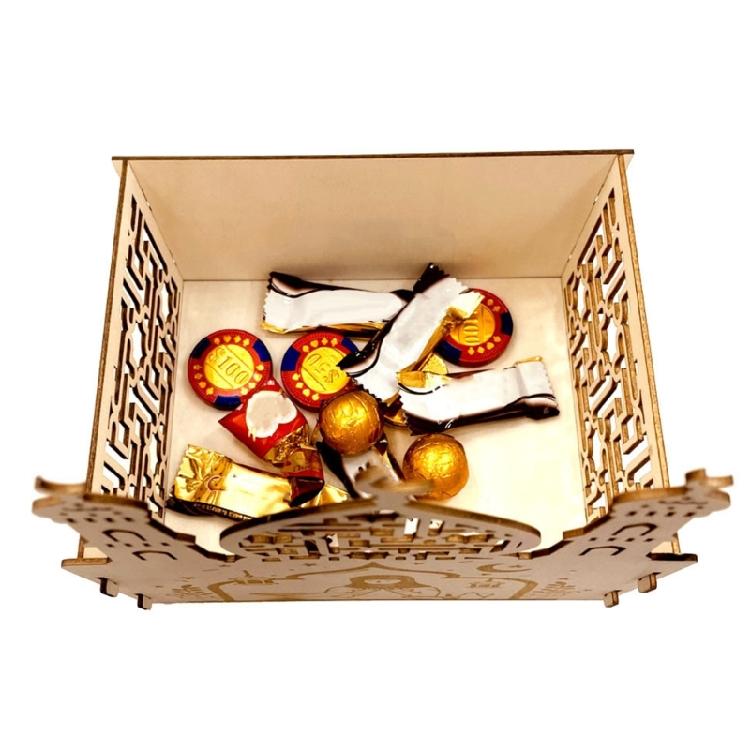 Eid Wood Ornaments Hollow Moon Stars Indoor Restaurant Dining Room