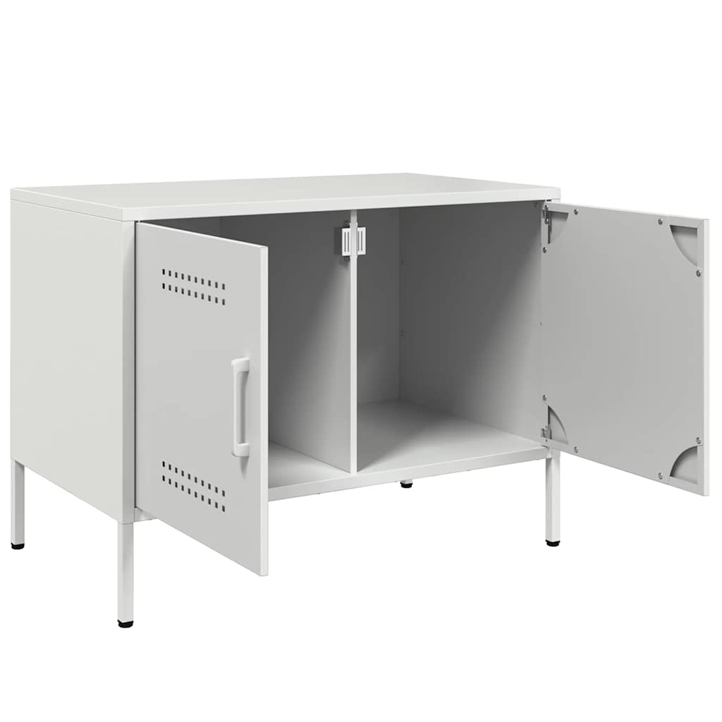 TV Stand White 68 x 39 x 50.5 cm Steel