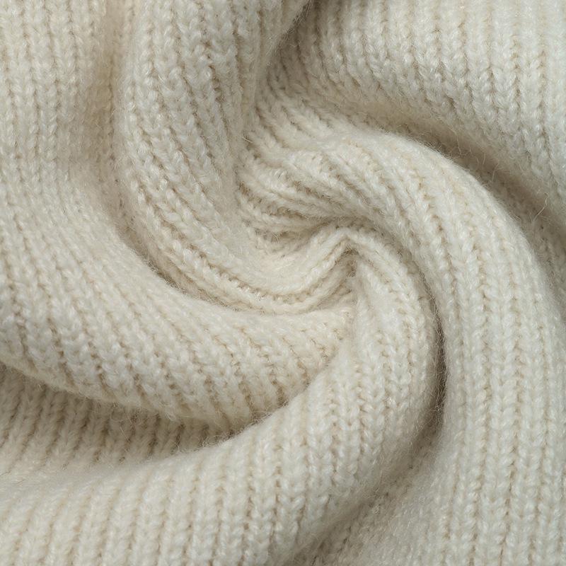 Cardigan de Malha Bordado Cor Sólida Minimalista TikTok Europa Outono/Inverno 2026