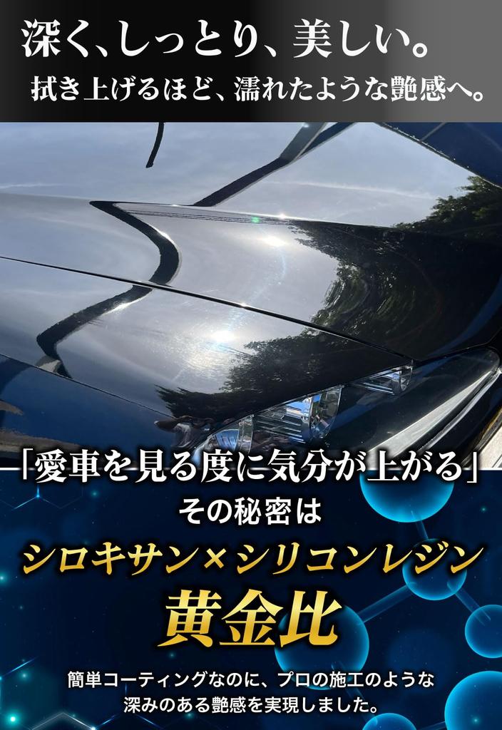 Bakuhajiki Coating for Cars Silicone Resin Easy Extremely Incredibly Can Also Be Used on Coating Car Made in 200ml Water-Repellent [High-Concentration