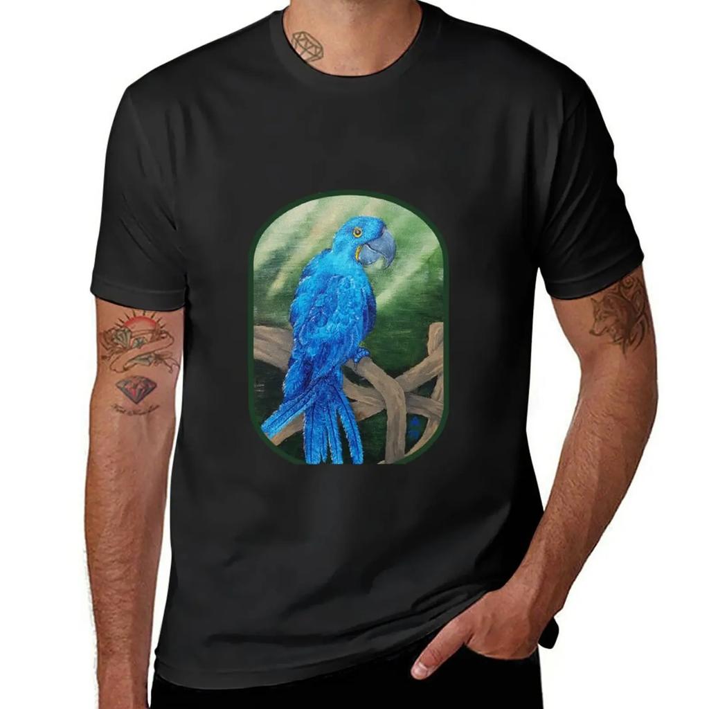 Hyacinth macaw T-Shirt tees new edition cute tops men t shirt