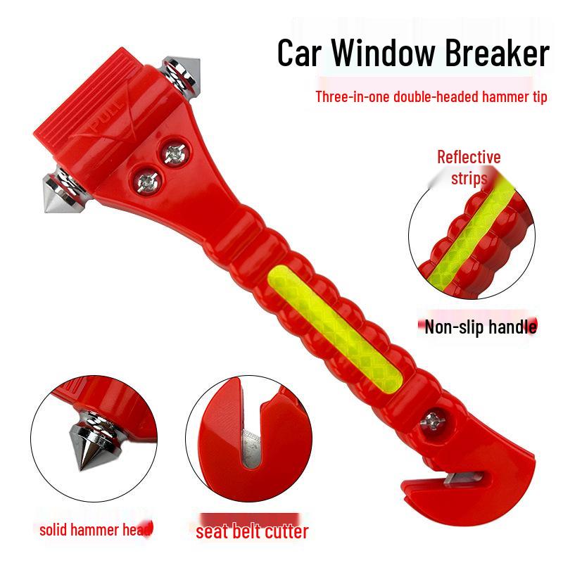 Multifunctional Car Safety Hammer with Seatbelt Cutter and Window Breaker