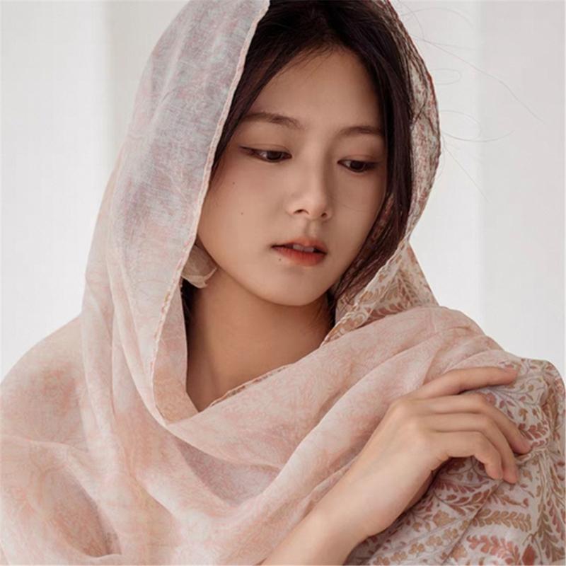 Elegant Light weight Scarf Shawl Wrap Fashionable Polyester Scarf Shawl for Social Event