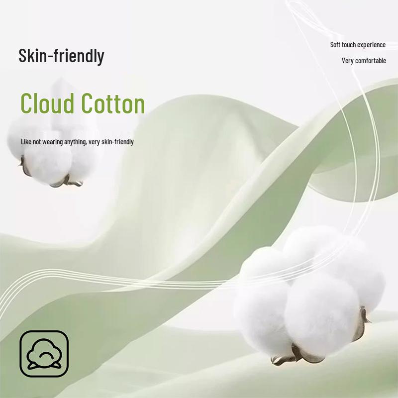 Women's Plus Size High Waist Cotton Antibacterial Triangle Briefs 