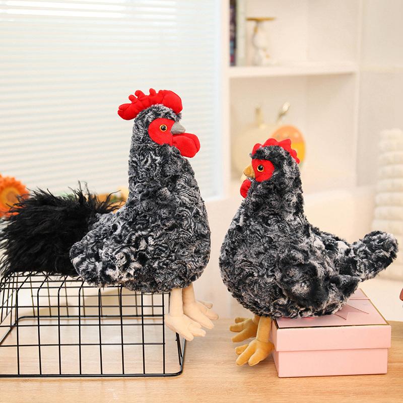 High-Quality 27Cm Imitation High-Quality Cock High-Quality Hen High-Quality Plush Play sets High-Quality Cartoon High-Quality Lifelike High-Quality