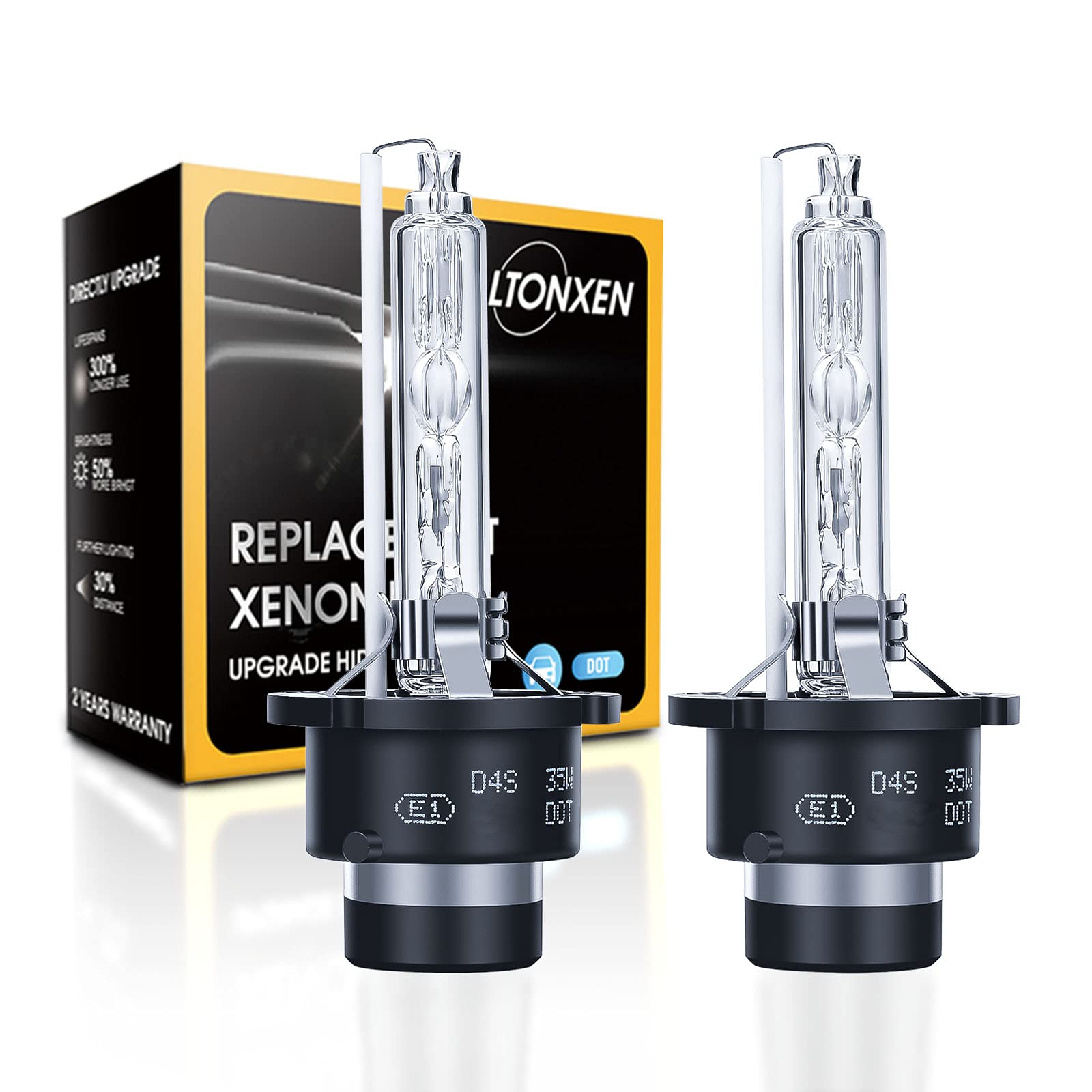 LTONXEN D4S HID Bulb Genuine Replacement Car Headlight Instant Start D4S 6500K чёрный