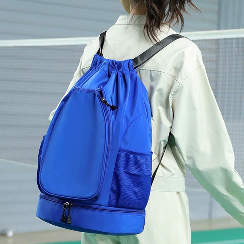 Tennis Schläger Rucksack Fassungsvermögen für 2 Schläger Badminton Sporttasche Großes Fassungsvermögen Gymnastikbeutel Professionelle Fitnesstasche mit Schuhfach