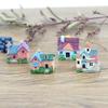 Random Creative Zakka Small House Villa Micro Landscape Accessories Resin Small Ornaments Background Model Potted Decoration