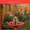 Bird Feeder And Bird Bath Hanging Decor With Automatic Feed System For Garden And Balcony