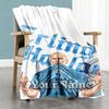Haaland 180 Personalized Text Blanket Multi-purpose Personalized Blanket Comfortable Versatile for Couch Home Decor Office Bedding All-Season Use