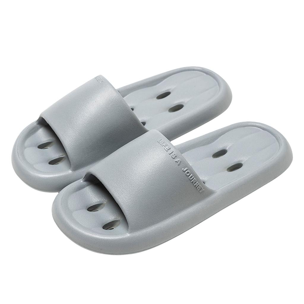 Pantoufles de Spa Ouvertes Unisexes pour Couple Salle de Bain Support de Voûte Plantaire Couleur Unie Chaussures Pantoufles Plates Pour Femmes
