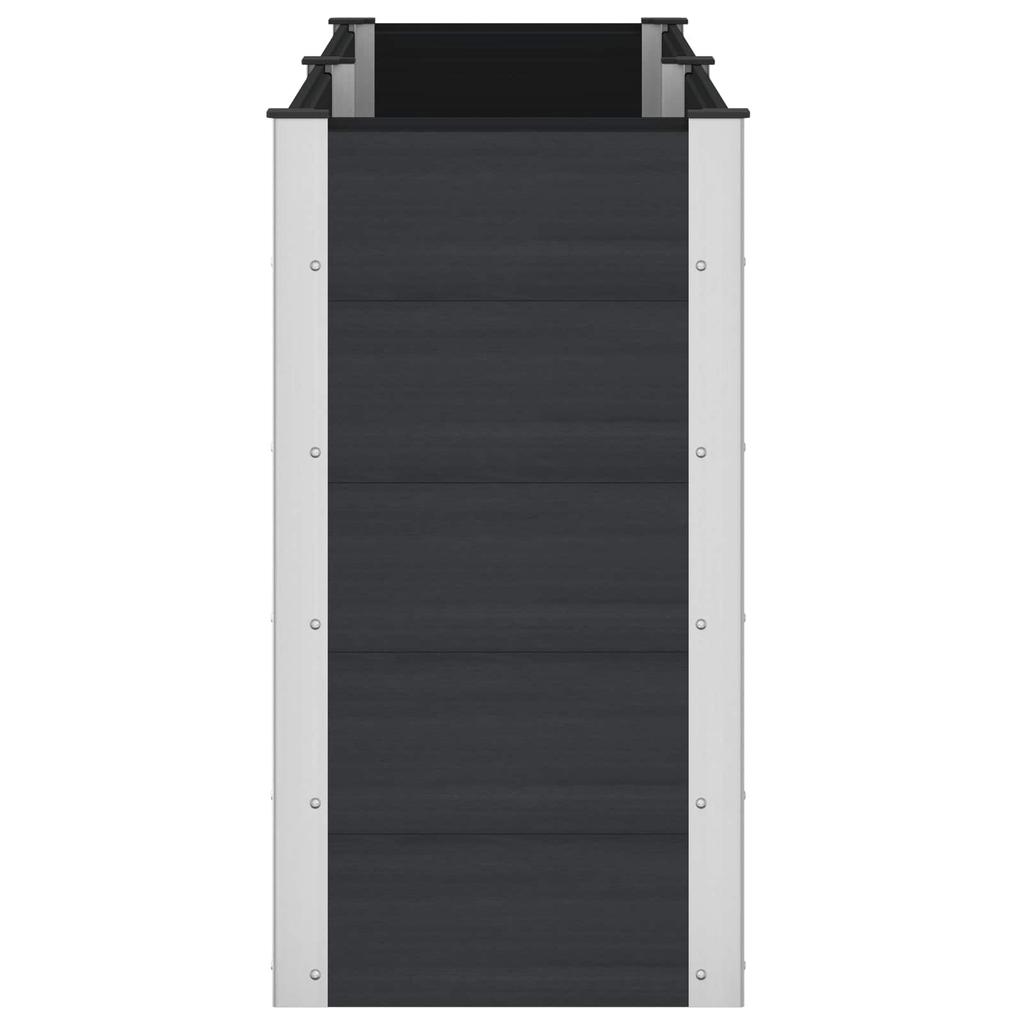 Raised Garden Bed Black 200 X 50 X 91 Cm