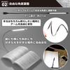 Kaito Denshi USB 5V Touch Switch LED Desk Light, Stepless Dimming, White Illumination, Flexible Arm, Compact, Indoor Stand Light, Reading Lamp,