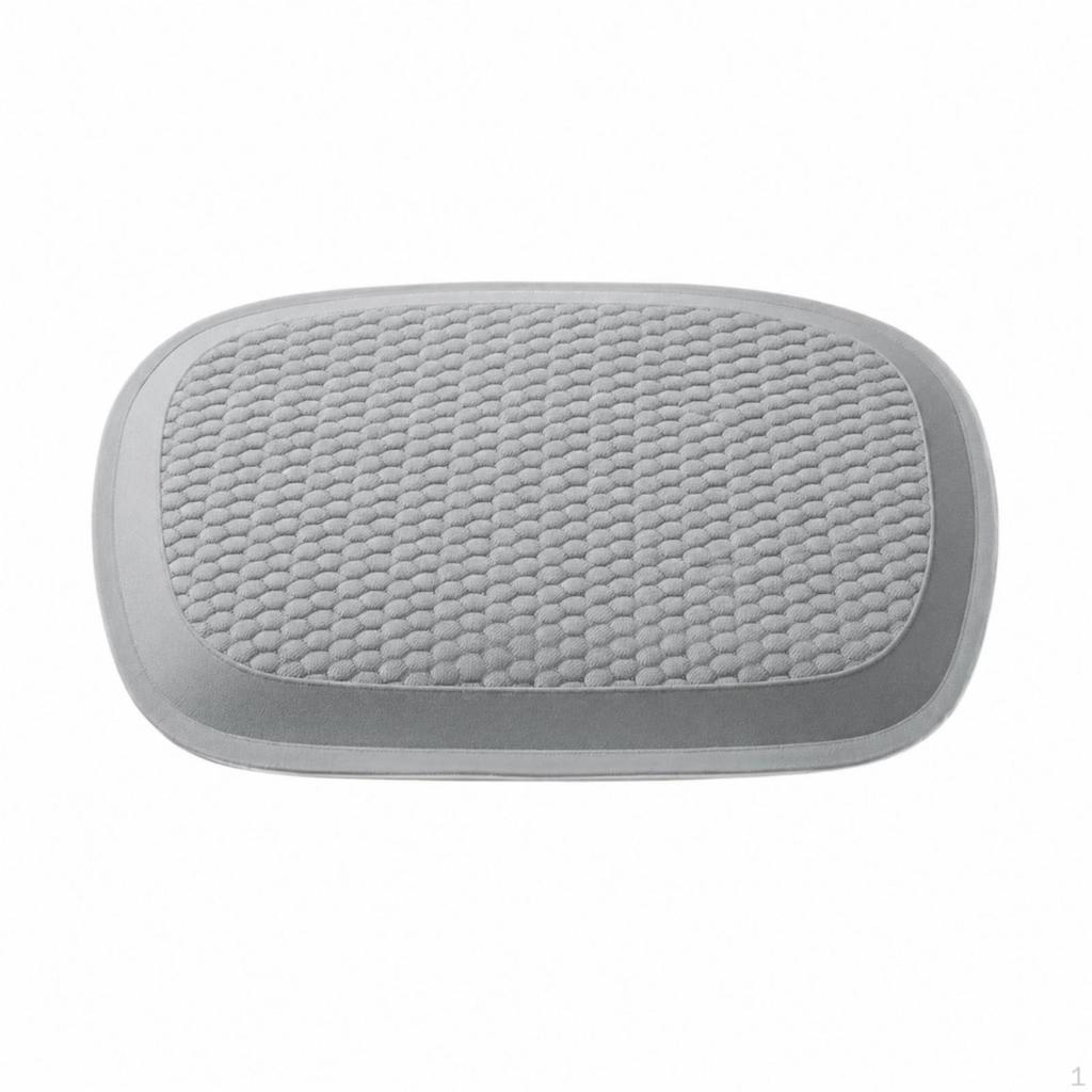 Cushion with Raised Border Breathable Cooling Seat Pressure Relief Chair Pad for Drivers,