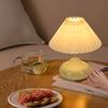 Bedroom Bedside Table Lamp High Sense Internet Celebrity Girl Warm Romantic Pleated Creative Decorative Table Lamp