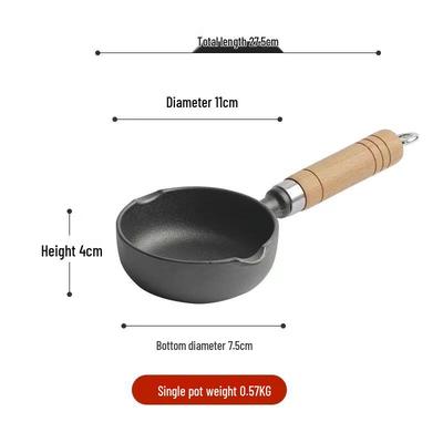 Cast Iron Mini Frying & Hot Oil Pot Set