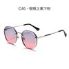 Fashion Vintage Gradient Sunglasses for Women Polygonal Frame Eyeglasses Designer Sun Glasses UV400 Travel Driving Shades