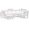 VidaXL Salon de Jardin avec Coussins 7 pcs, Canapés de Patio, Ensemble de Meubles, Mobilier de Terrasse Extérieur, Bois de 3216930