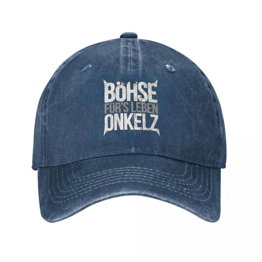 Vintage Bohse Onkelz Rock Baseball Caps Unisex Distressed Washed Sun Cap German Music Outdoor Activities Hats Cap