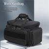 Upgraded Tactical Black Tool Storage Bag with Support Lid, Thick Bottom, Non-Slip, Wear-Resistant.