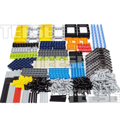 TEESE 430ks Technic Beam Rám čep nápravy Kompatibilní s díly LEGO Technic pro projekty STEM-MOC-Technic Hromadné bloky (Náhodná barva)