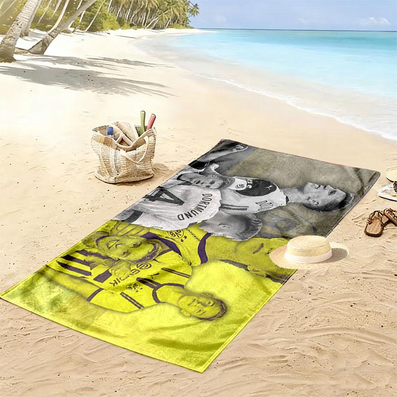 Schlotterbeck Print Beach Towel, Large Soft Quick Dry Towel for Beach Camping Swimming