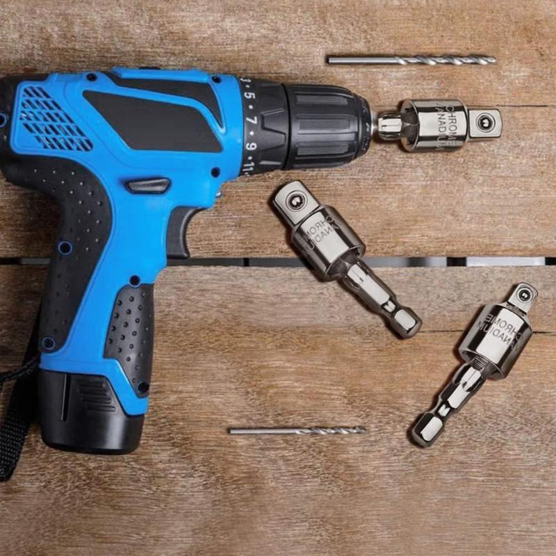 3pcs 360 Degree Rotating Spin Drill Socket Set Suitable for Various Screw Angles & Enhances Efficiency In DIYer Projects