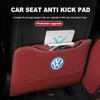 Leather Car Seat Backrest Protection Anti-kick Mat Accessories For Volkswagen VW Scirocco Passat Polo B5 B6 B7 CC Tiguan Sharan Wj0