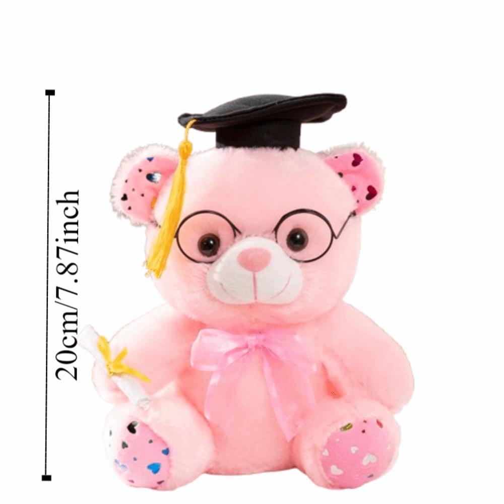Cute Graduation Bear Plush Toy Graduation Season Bear Animal Doll Doctor Bear Doll  Students Gift