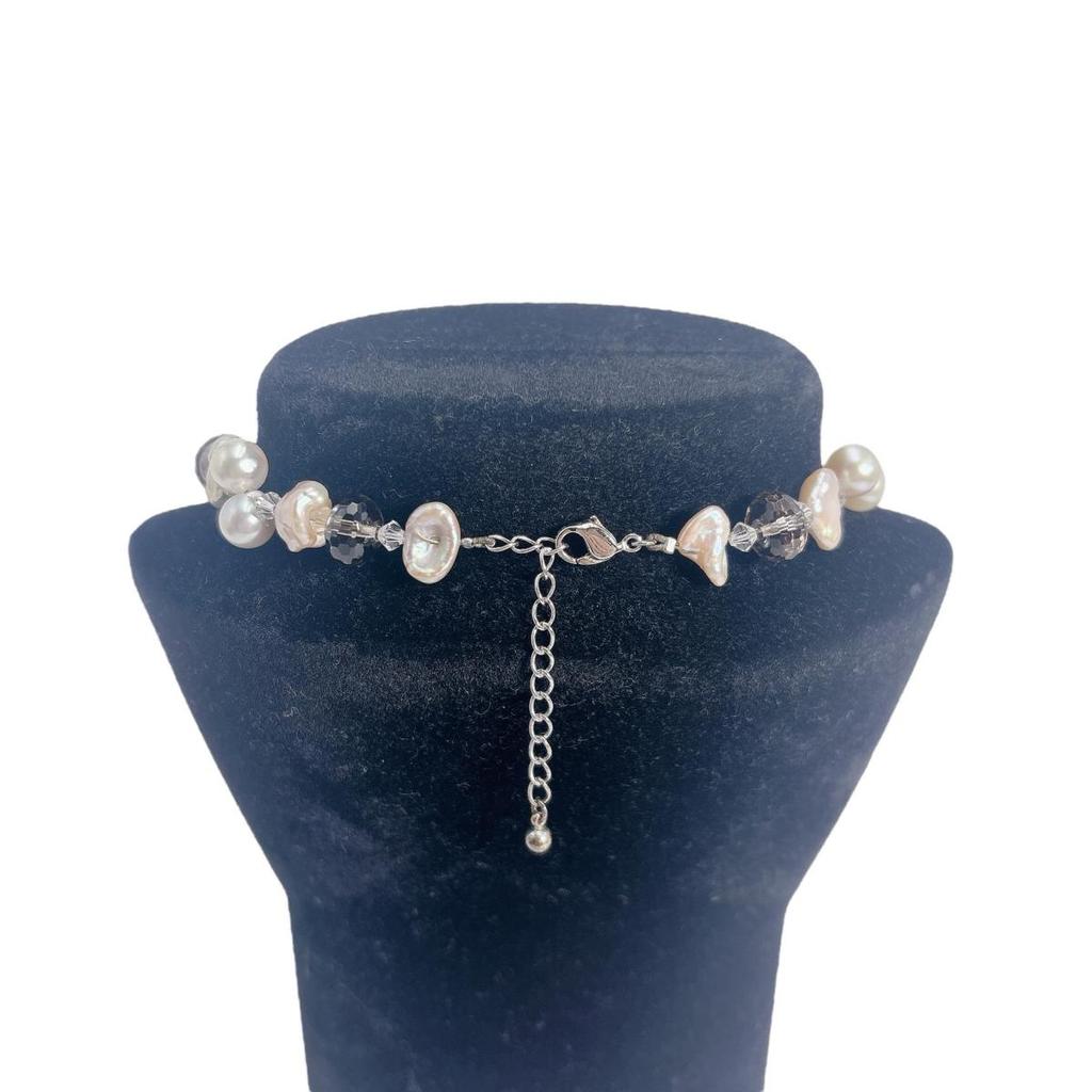 Stylish outing Baroque pearl Necklace Pearl multicolor Women Used