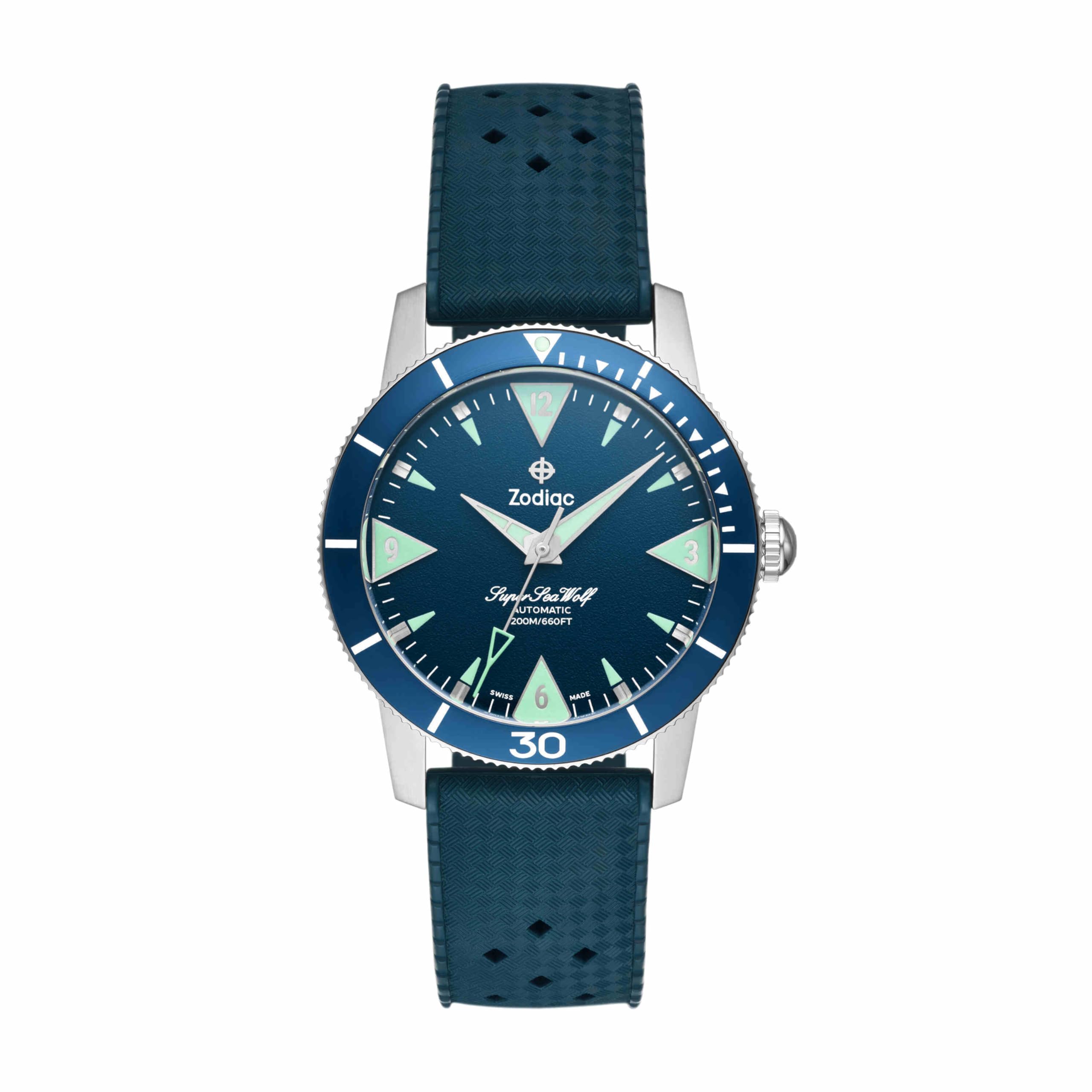 

Zodiac Analog Rubber Watch ZO9217 Men s синій