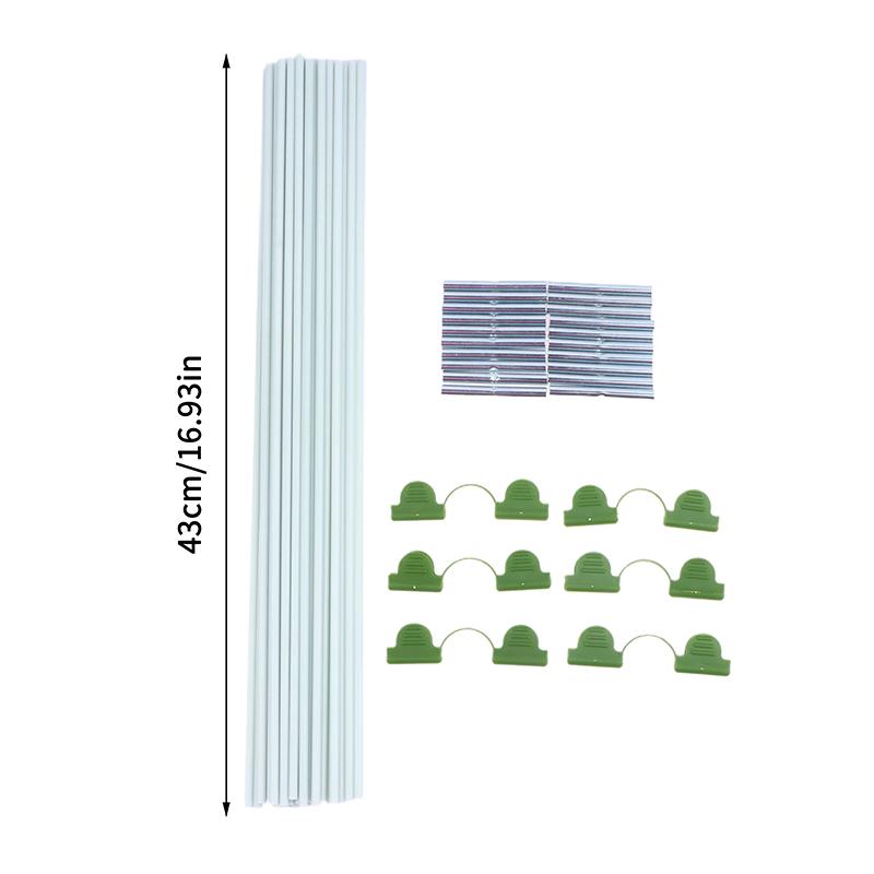 Zestaw siatki ogrodowej na pałąki do szklarni Pałąki podporowe z włókna szklanego do szklarni tunelowej na podwyższone grządki