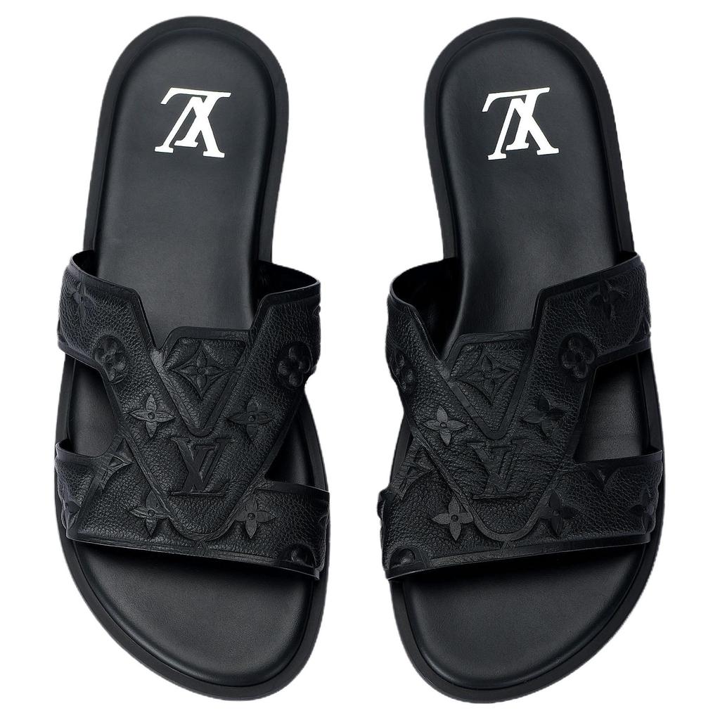 Louis Vuitton Oasis Slide Slippers Men's Black 1ACHJ0