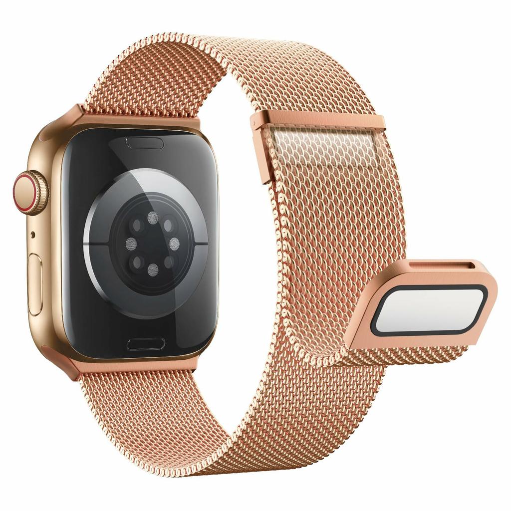 Colored Metal Strap for Apple Watch Series 10 9 8 7 SE 6 5 4 3 2 1 42mm 41mm 40mm 38mm Magnetic Closure Milanese Watch Band