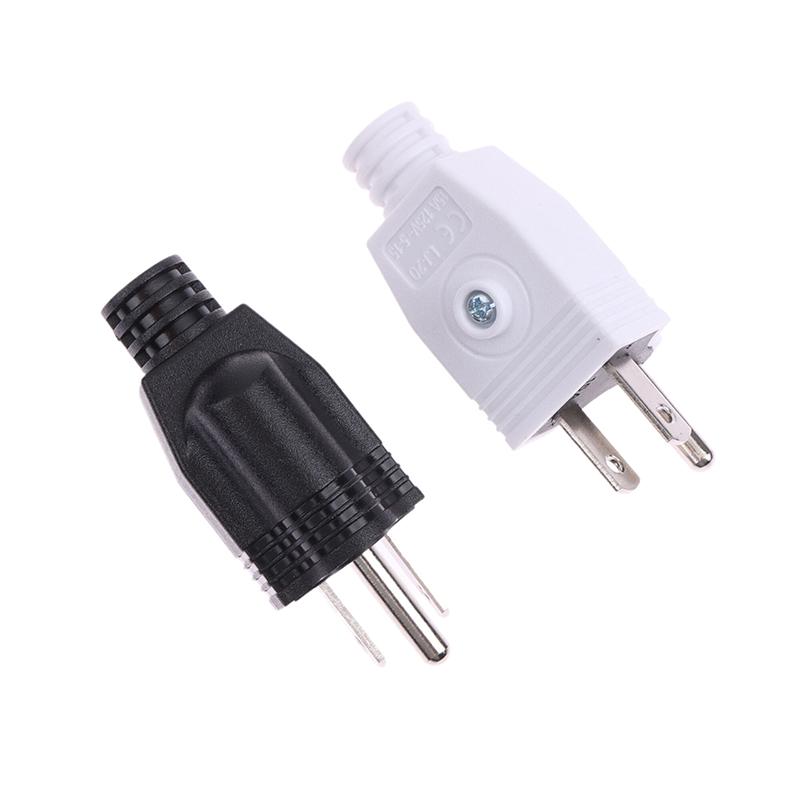 Us American 3 Pin 5-15P Ac Electrical Power Male Plug Adaptor Adapter Wire Rewireable Extension Cord Connector