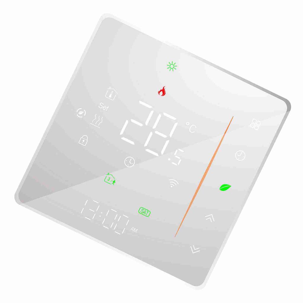 WiFi Smart Thermostat Temperature Controller Weekly Programmable Supports Touch Control  Mobile APP  Voice Control