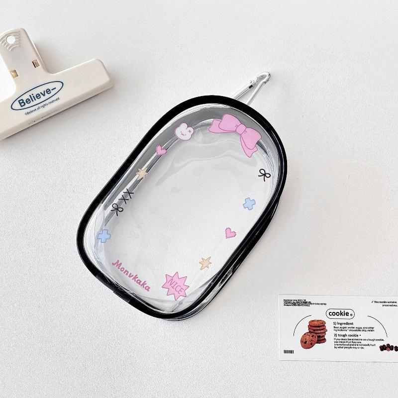 

1PC Doll Display Bag 9Style Transparent Protector Case PVC Organizer Box With 20cm Chain Pendant Clear Coin Bag Decor
