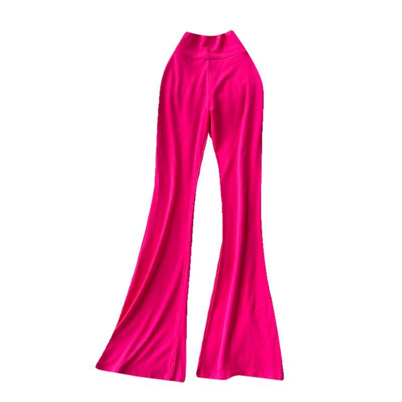 Sexy Figure Stretch Yoga Pants Summer New Arrival Adult Lady like Woman Fan High Waist Silm Casual Easiest for Match Bootcut Pants